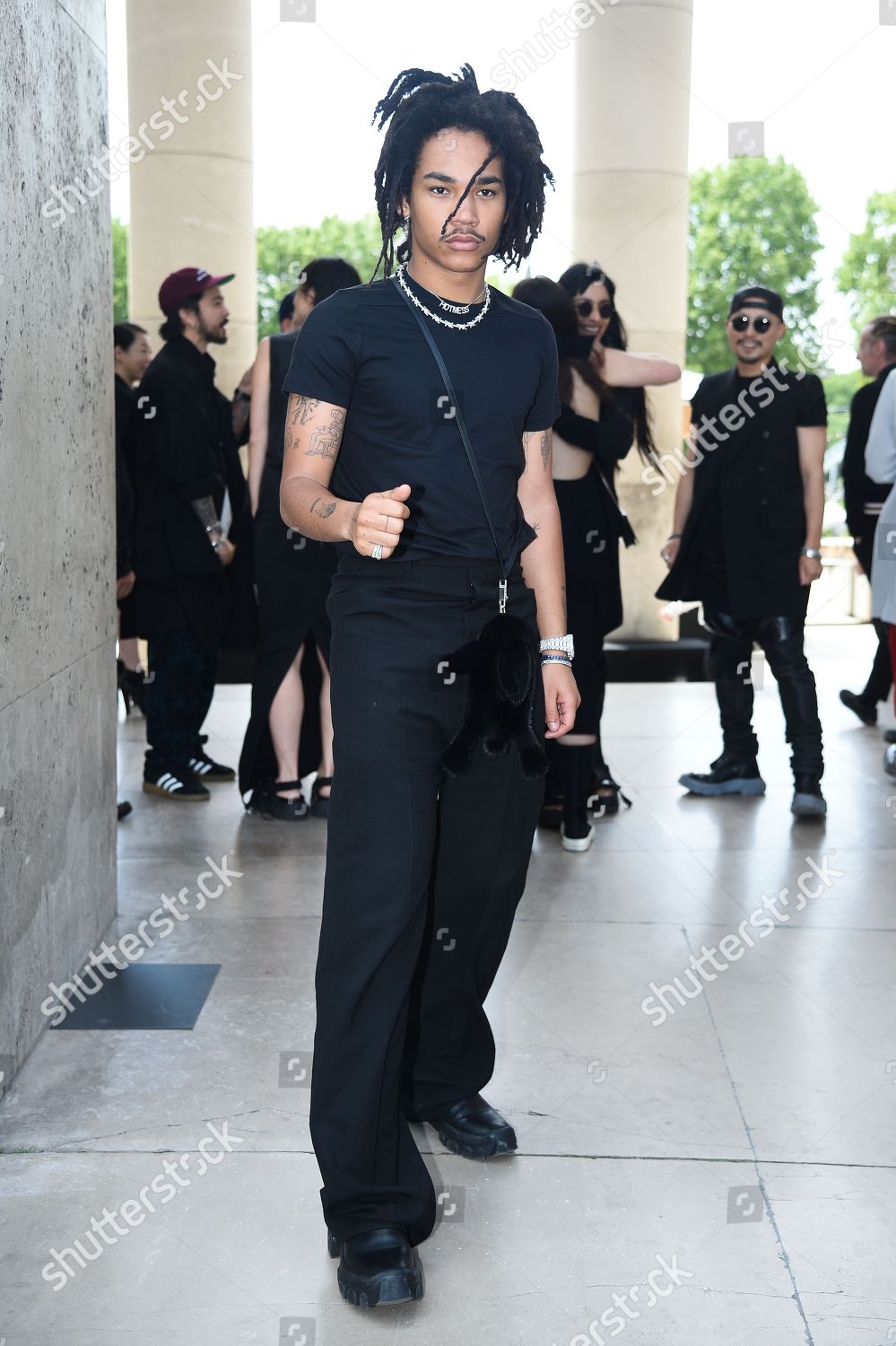 Luka Sabbat Attending Rick Owens Womenswear Editorial Stock Photo