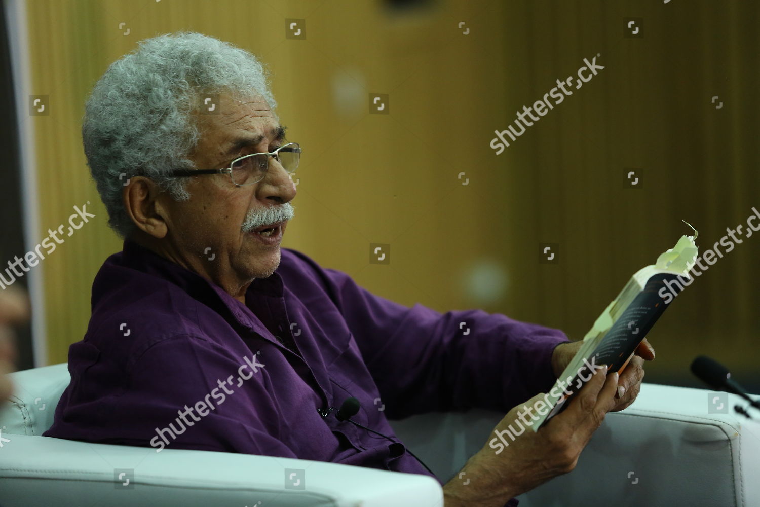 Bollywood Actor Naseeruddin Shah During Book Editorial Stock Photo
