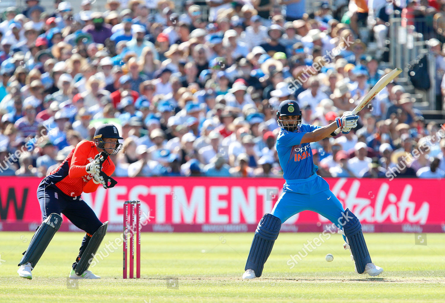 Rohit Sharma India Batting Jos Butler Editorial Stock Photo - Stock ...