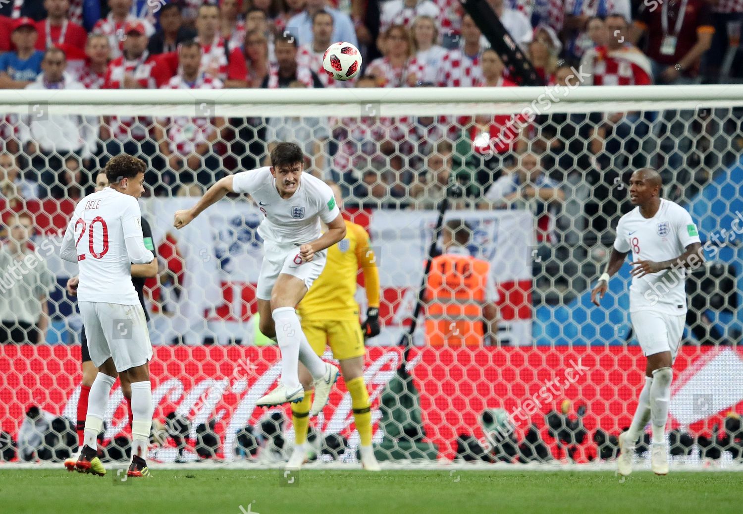 Harry Maguire England Makes Defensive Header Editorial Stock Photo ...