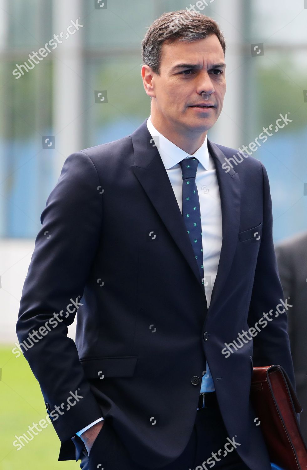 Spains Prime Minister Pedro Sanchez Arrives Editorial Stock Photo   Shutterstock 9757634l 