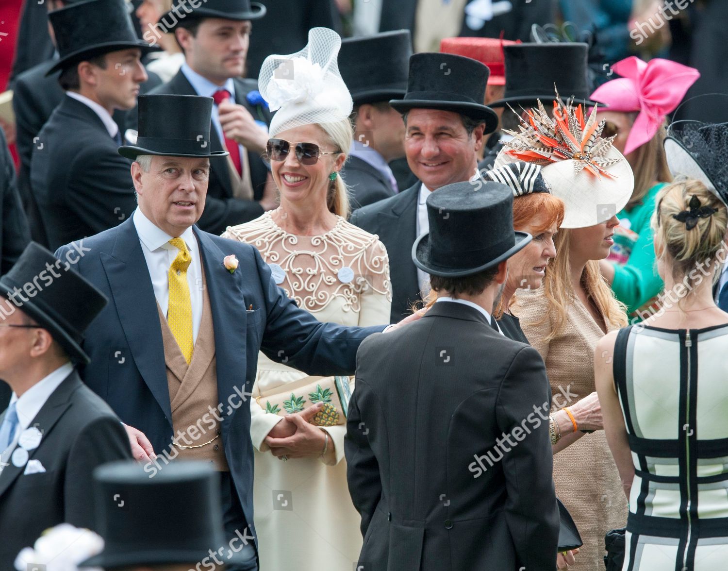 Sarah Ferguson Her Two Daughters Princess Editorial Stock Photo - Stock ...