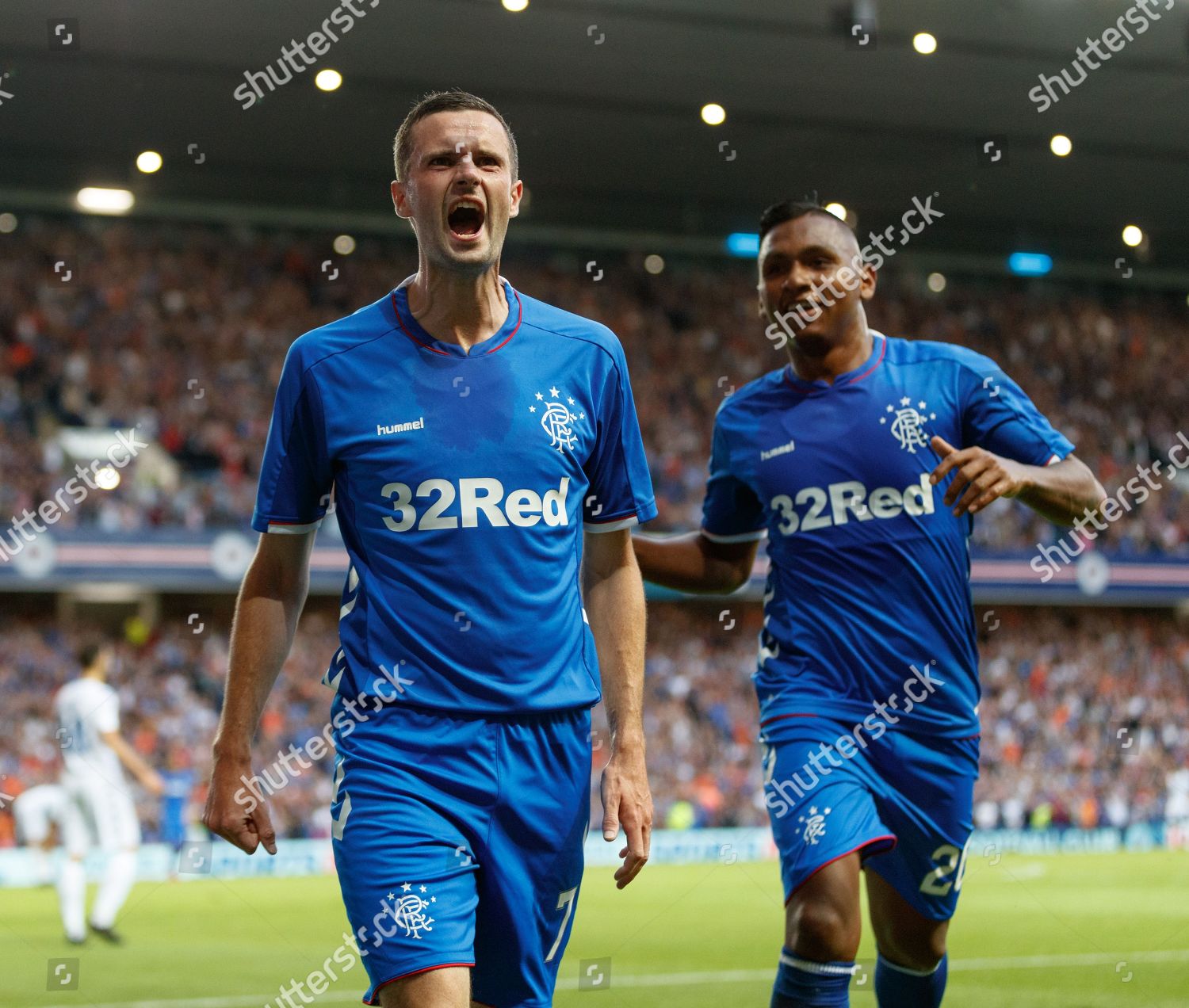 Jamie Murphy Rangers Chased By Team Editorial Stock Photo - Stock Image ...