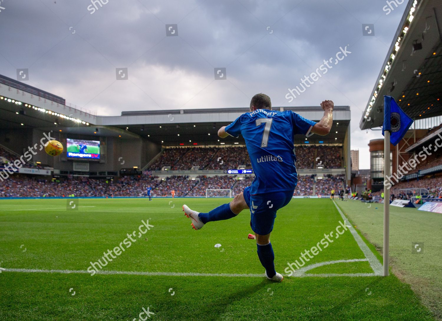 Jamie Murphy Rangers Takes Corner Kick Editorial Stock Photo - Stock ...