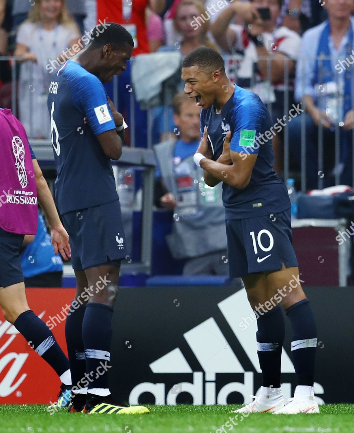 Kylian Mbappe France Celebrates Scoring Goal Editorial Stock Photo ...