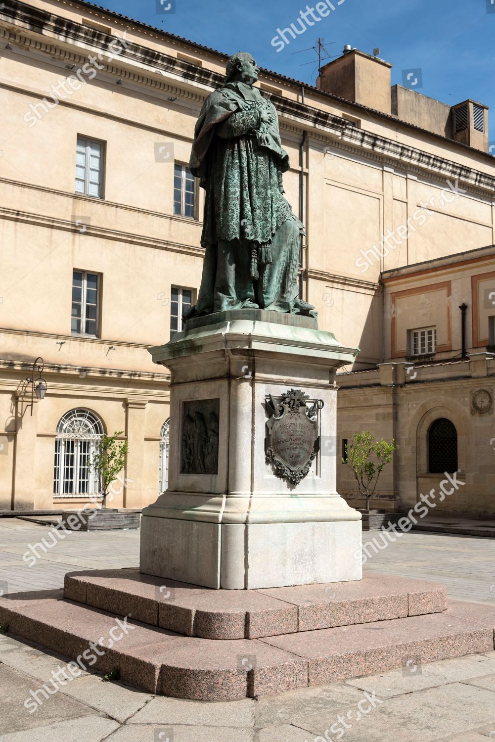 Statue Cardinal Fesch Uncle Napoleon Bonaparte Editorial Stock Photo
