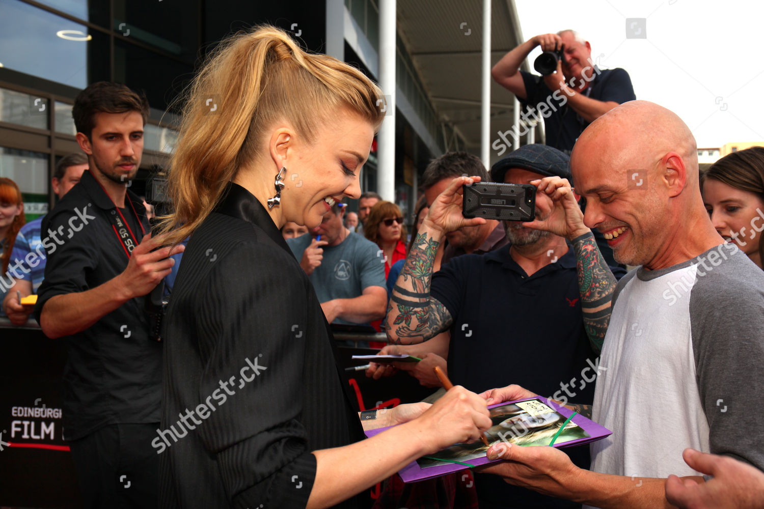 Natalie Dormer Meeting Fans Premiere Cine World Editorial Stock