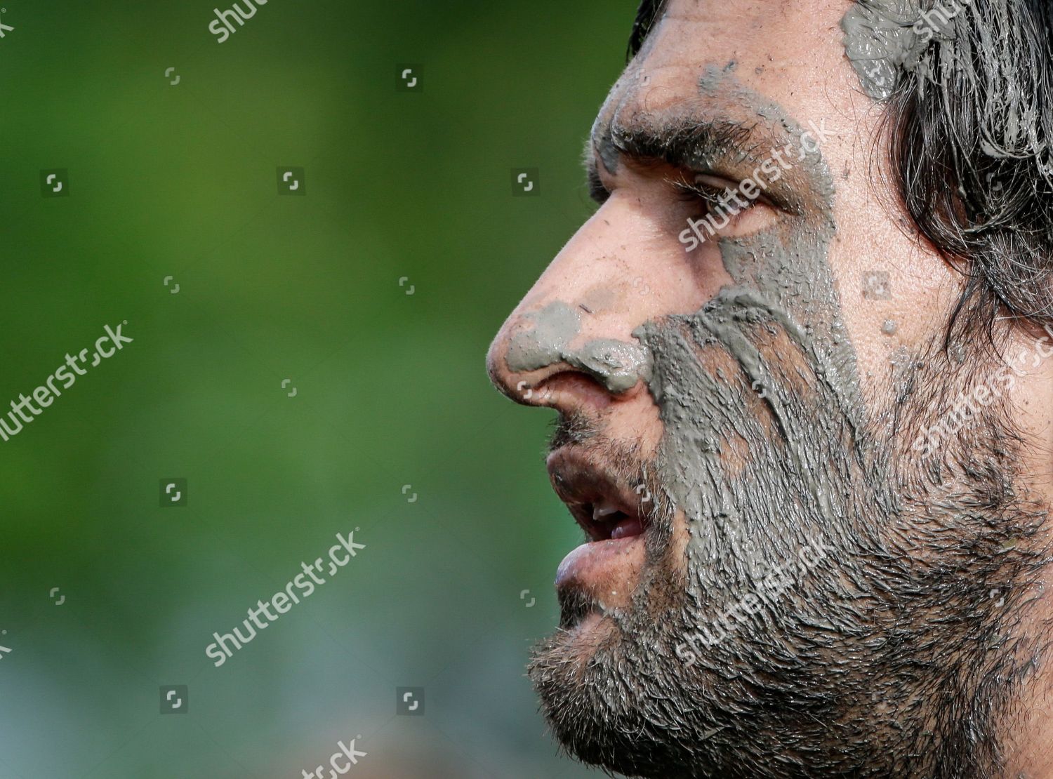 Participants Face Covered Mud During Tough Editorial Stock Photo ...