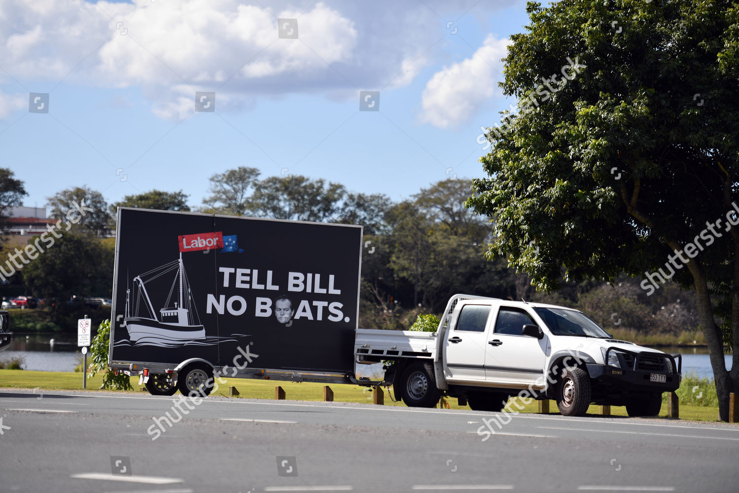 Political Float Seen On Back Vehicle Editorial Stock Photo Stock Image Shutterstock