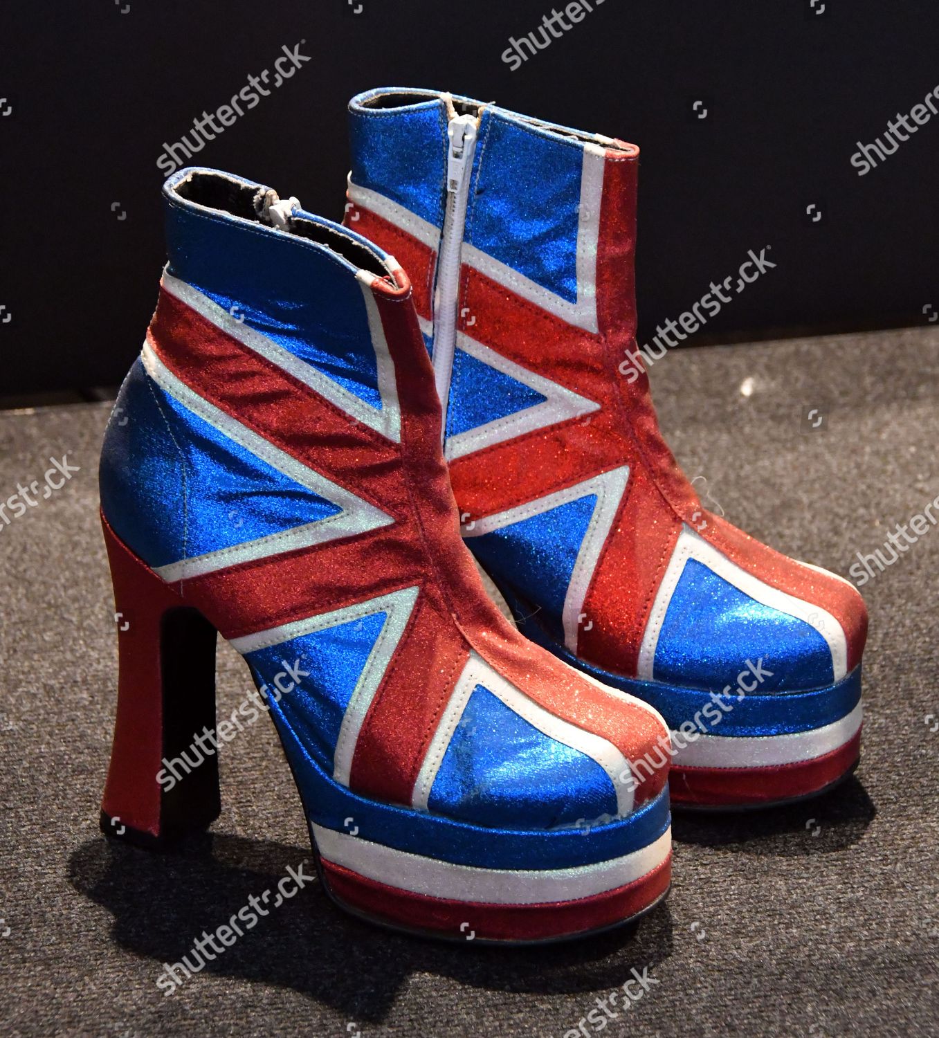 Union Jack Boots Worn By Geri Editorial Stock Photo Stock Image