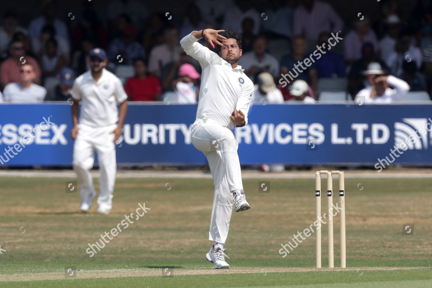 Kuldeep Yadav Bowling Action India During Editorial Stock Photo Stock