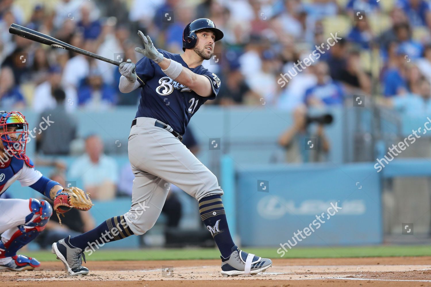 Milwaukee Brewers Third Baseman Travis Shaw Editorial Stock Photo ...