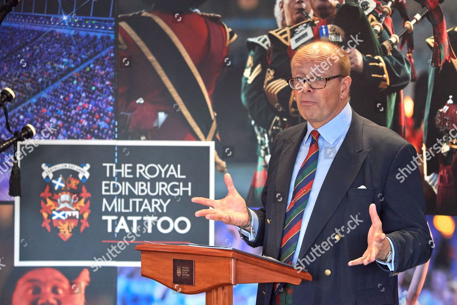 Tattoo Producer Brigadier David Allfrey Reveals Editorial Stock Photo ...