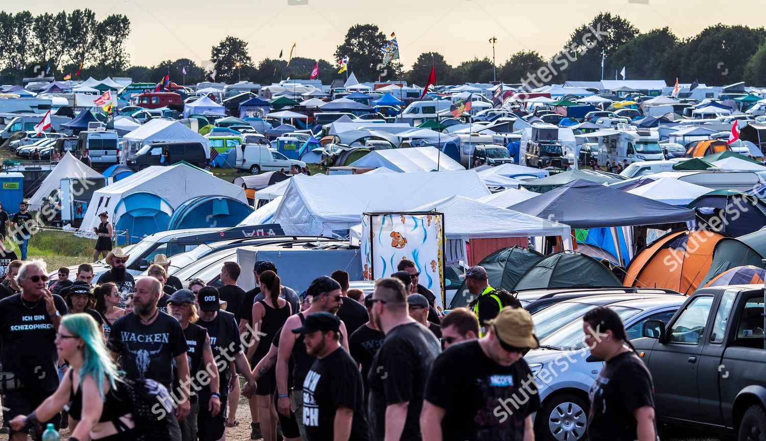  Visitors Walk Camping Ground Wacken Open Editorial Stock Photo - Stock 