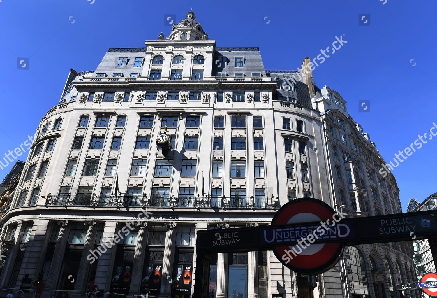 House Fraser Store Pictured Monument London Editorial Stock Photo