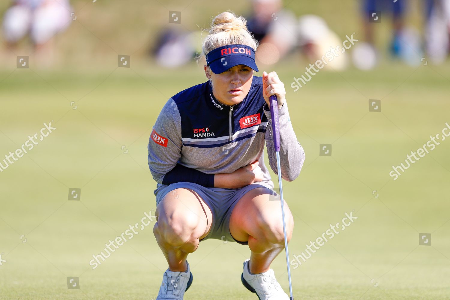 Charley Hull Lines Putt During Ricoh Editorial Stock Photo - Stock ...