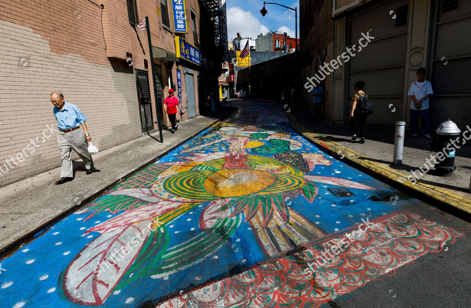 The Song of Dragon and Flowers: Doyers Street Chinatown Mural