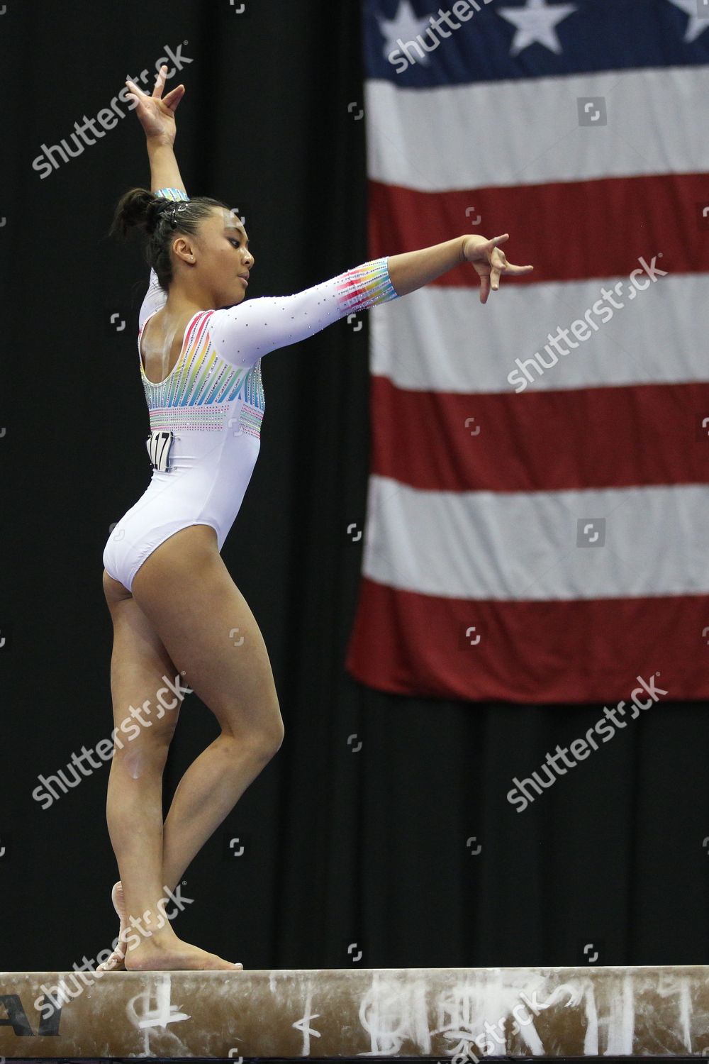 Gymnast Emma Malabuyo Competes During Gk Editorial Stock Photo Stock