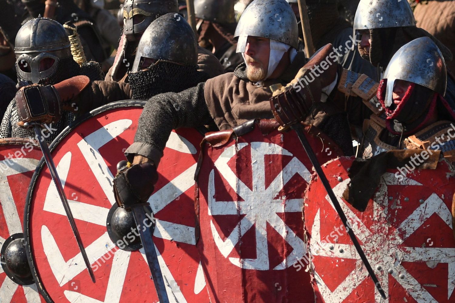 Costumed Participants Action During Reenactment Viking Editorial Stock  Photo - Stock Image | Shutterstock