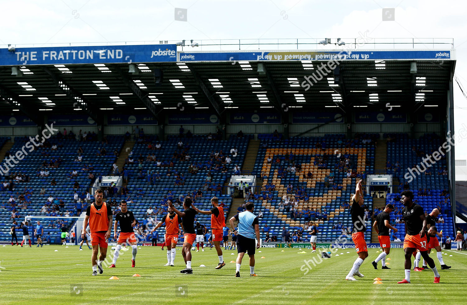 Luton Players Warm Editorial Stock Photo - Stock Image | Shutterstock