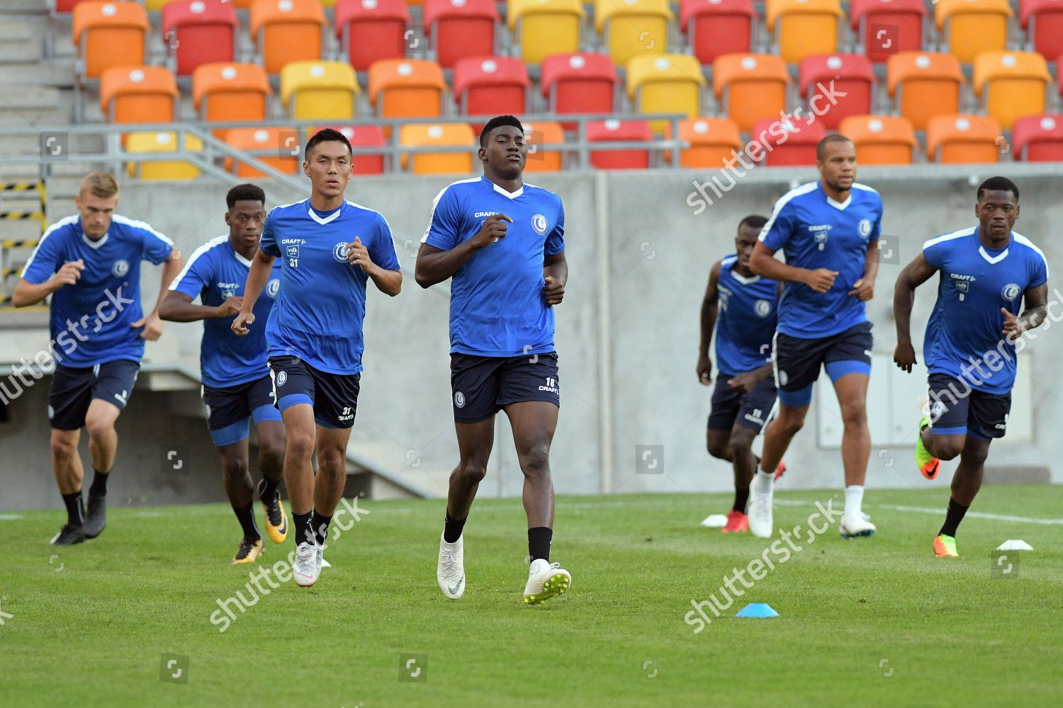 Kaa Gents Players Warm During Their Teams Editorial Stock Photo Stock Image Shutterstock