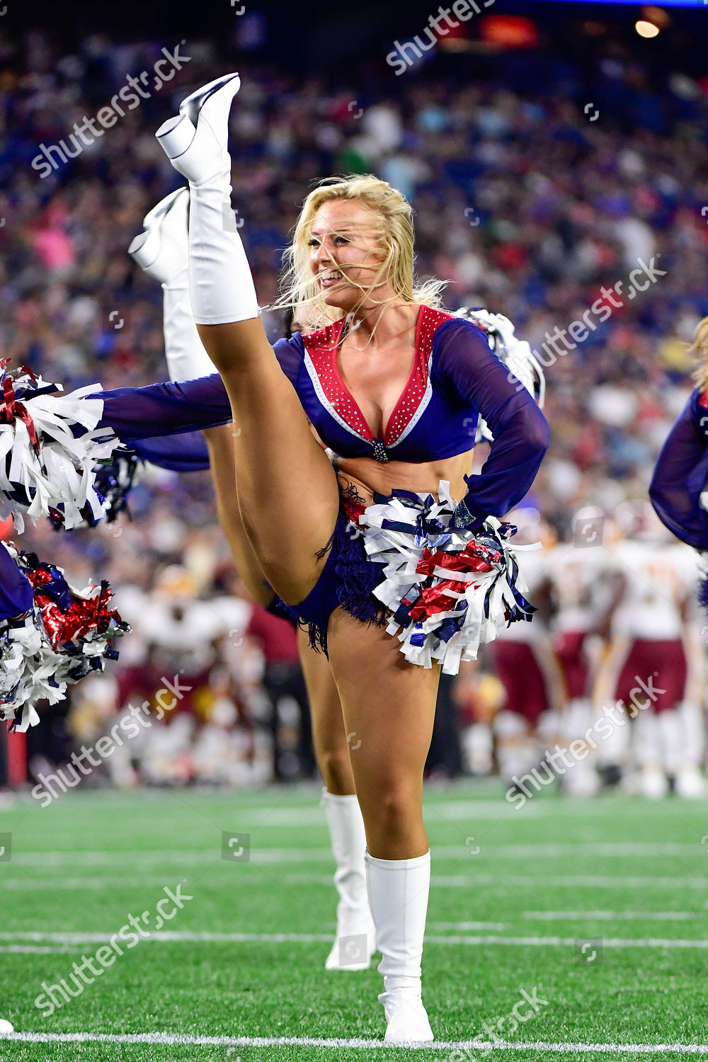 New England Patriots Cheerleaders Perform Before Editorial Stock Photo -  Stock Image