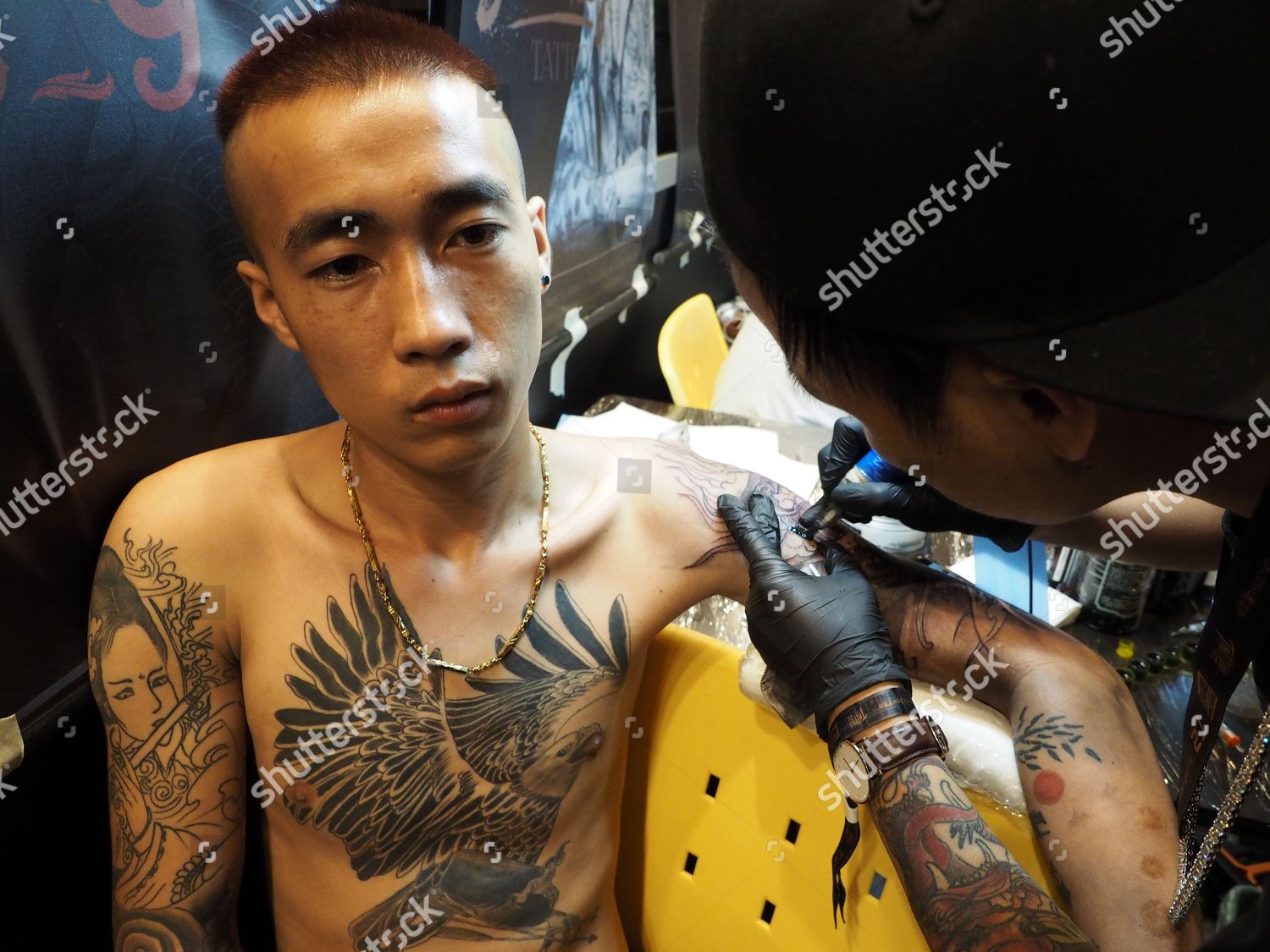 Vietnames Man L Gets Tattooed By Editorial Stock Photo - Stock Image |  Shutterstock