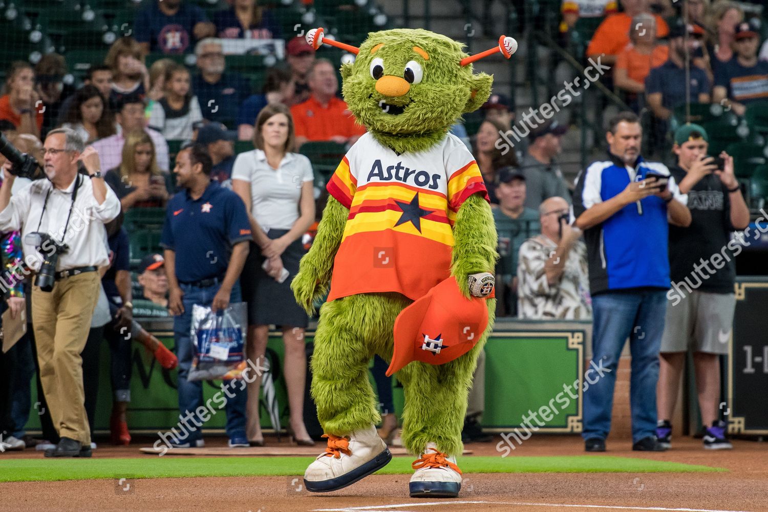 Houston Astros Mascot Orbit Prior Major Editorial Stock Photo