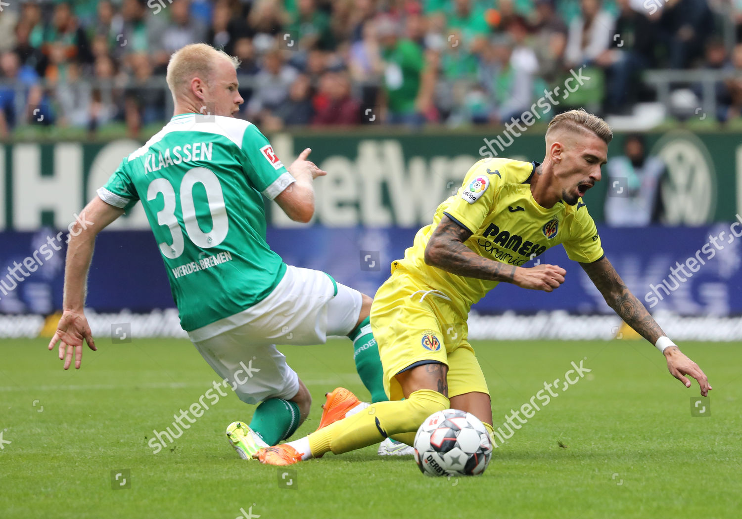 Bremens Davy Klaassen L Action Against Villareals Editorial Stock Photo Stock Image Shutterstock