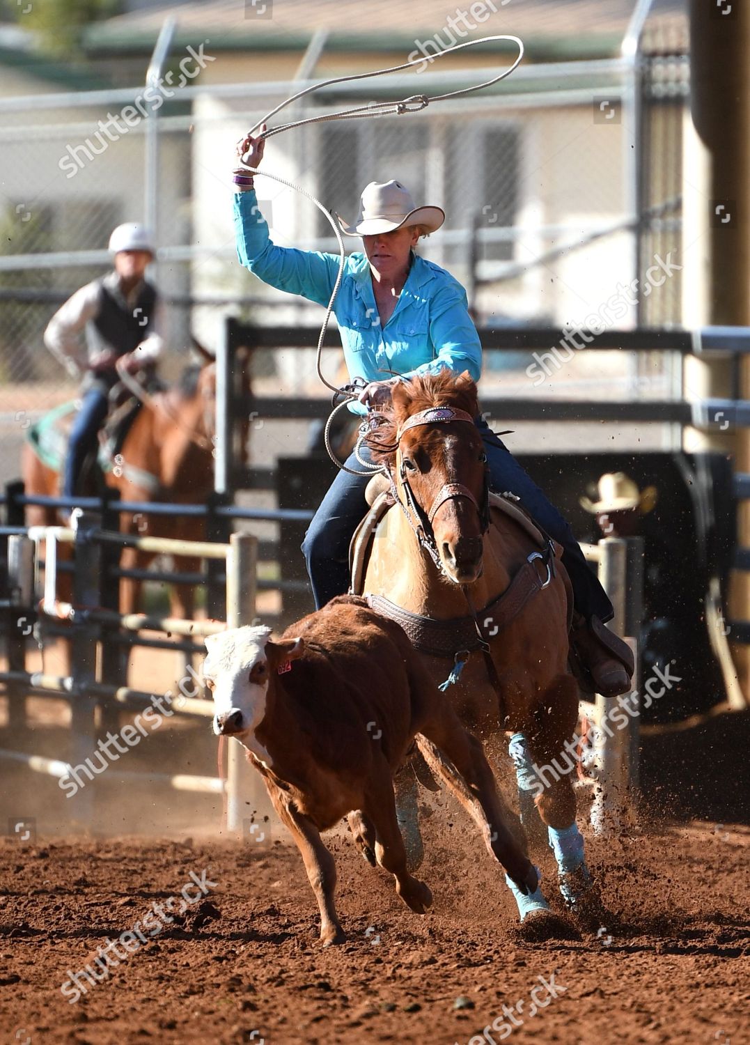 Veronica Luxford Competes Ladies Breakaway Roping Editorial Stock Photo ...