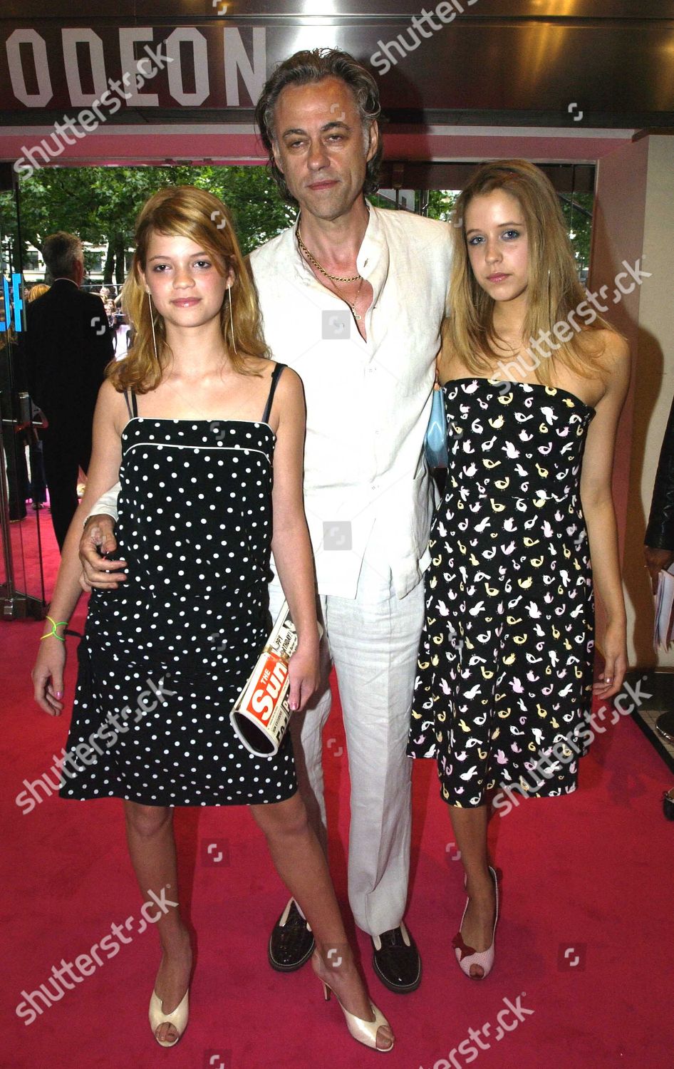 Bob Geldof His Daughters Pixie Geldof Editorial Stock Photo - Stock