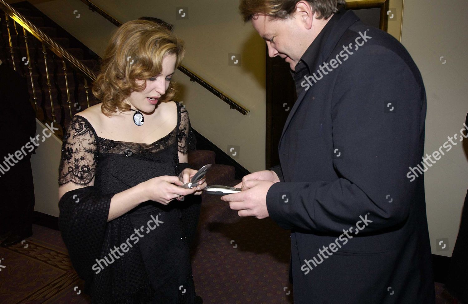 Gillian Anderson Her Partner Julian Ozanne Editorial Stock Photo