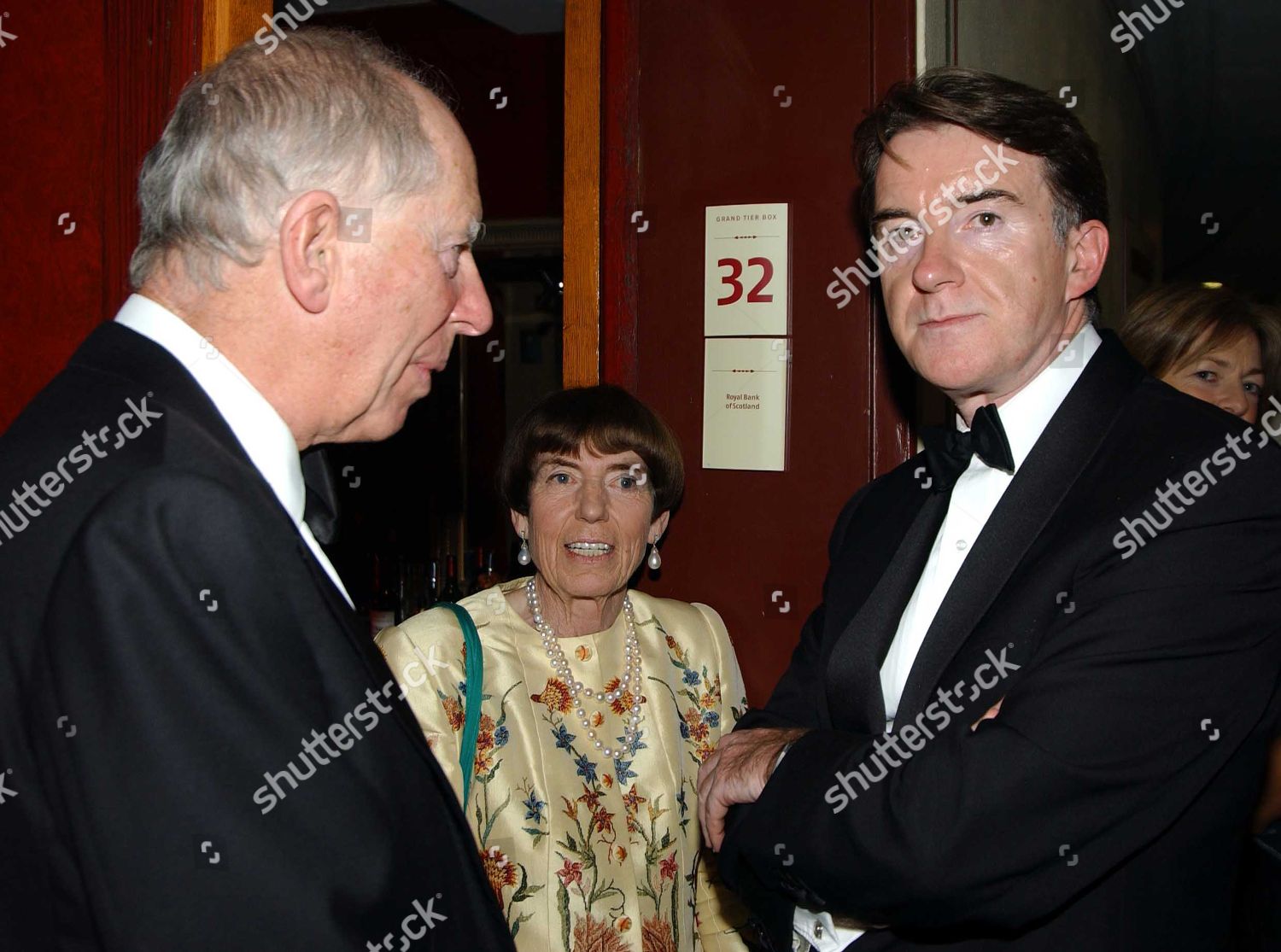 Peter Mandelson Lord Jacob Rothschild His Wife Foto editorial en stock;  Imagen en stock | Shutterstock