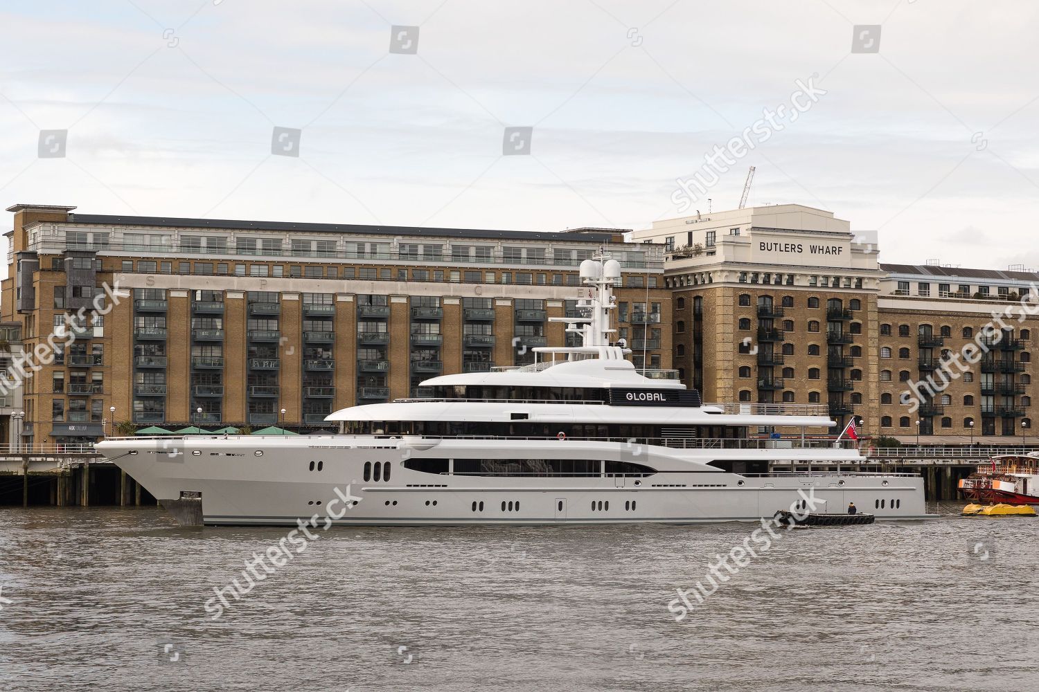 Superyacht Kismet On River Thames London Editorial Stock Photo Stock