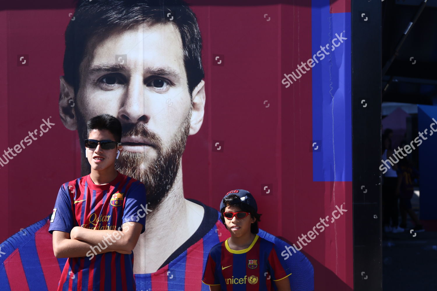 Fc Barcelona Lionel Messi Fans Editorial Stock Photo Stock Image