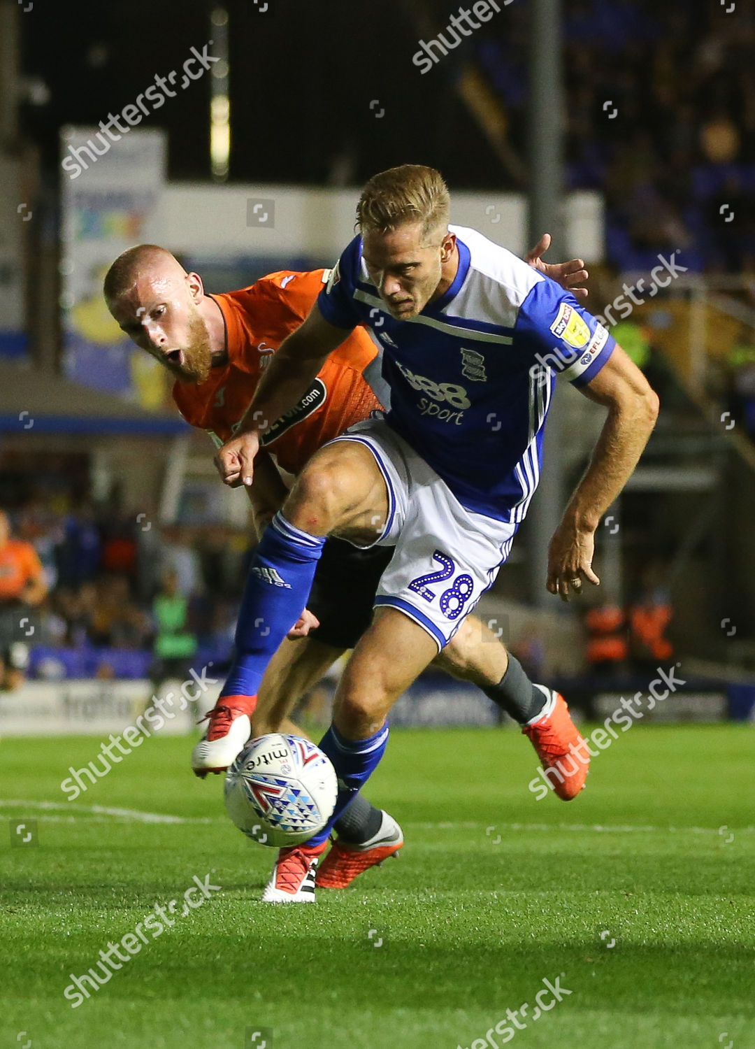 Michael Morrison Birmingham City Oli Mcburnie Editorial Stock Photo ...