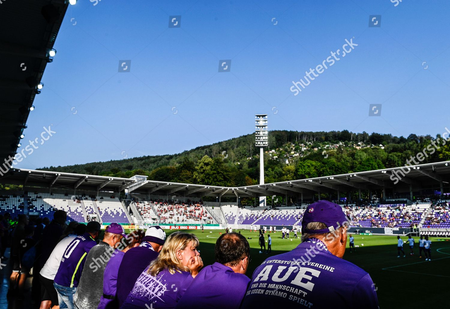 Aue Supporters Erzgebirgsstadion Prior German Dfb Cup Editorial