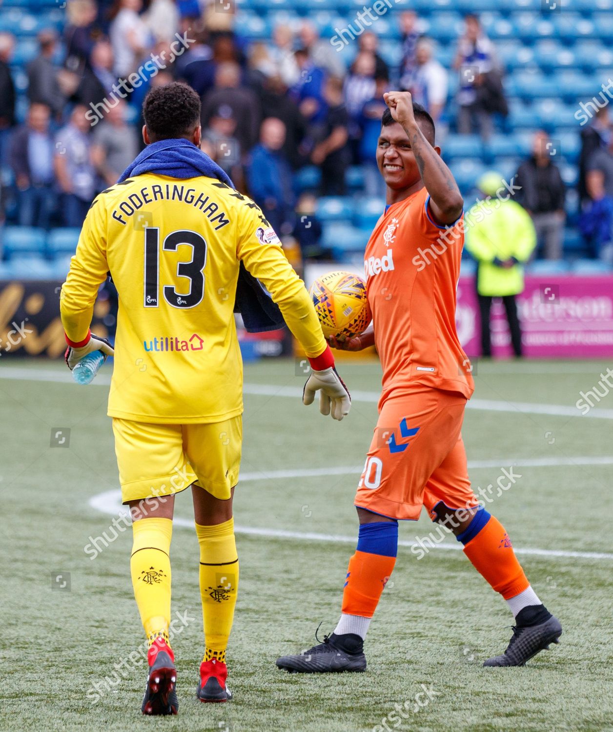 Alfredo Morelos Rangers Clutches Match Ball Editorial Stock Photo ...