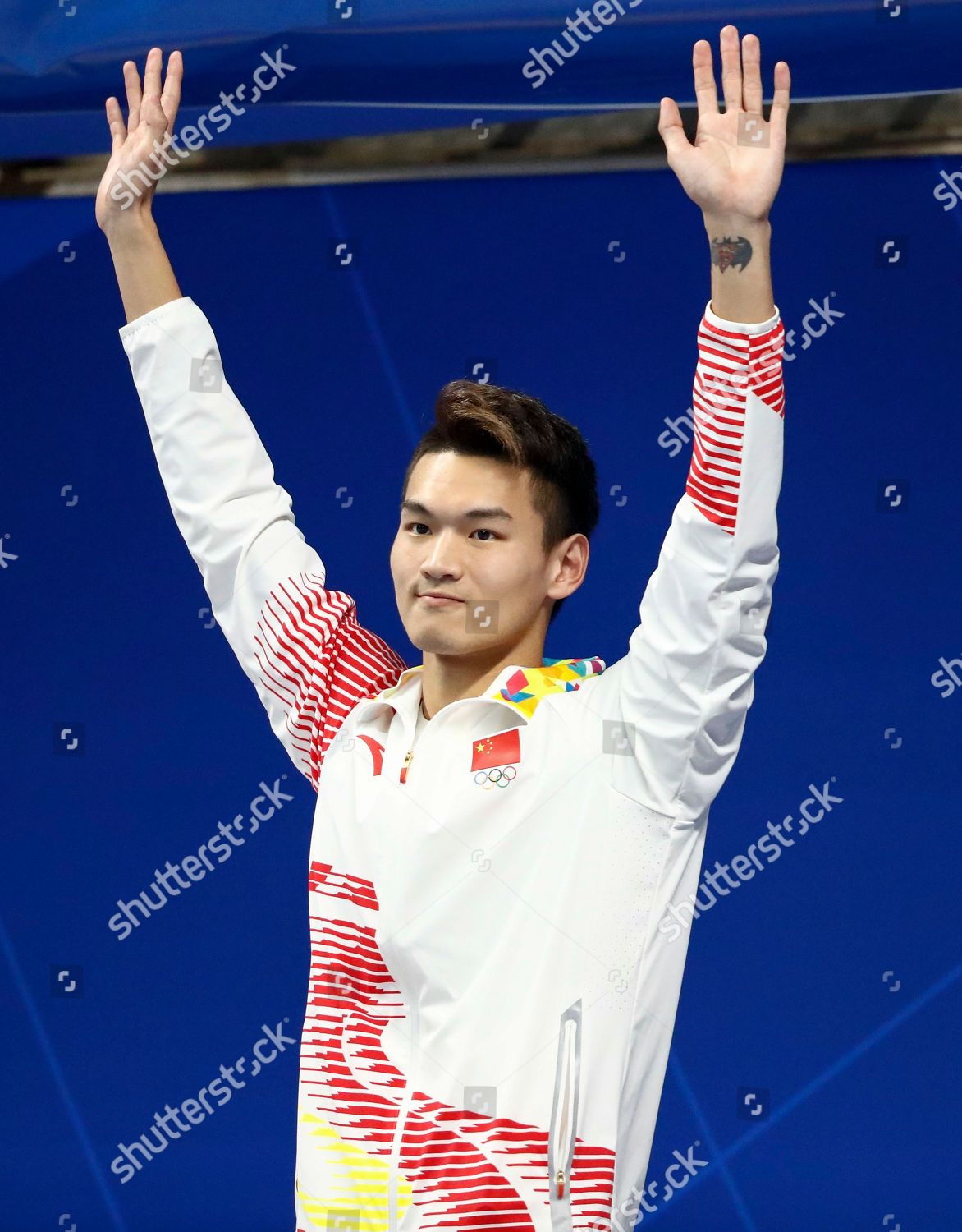 Gold Medallist Xu Jiayu China Celebrates Editorial Stock Photo - Stock
