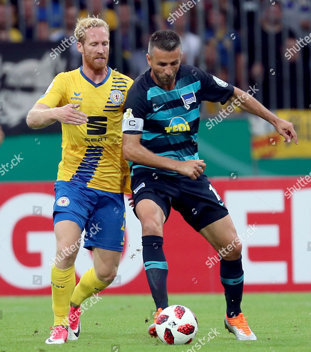 Berlins Vedad Ibisevic R Action Against Jonas Editorial Stock Photo Stock Image Shutterstock