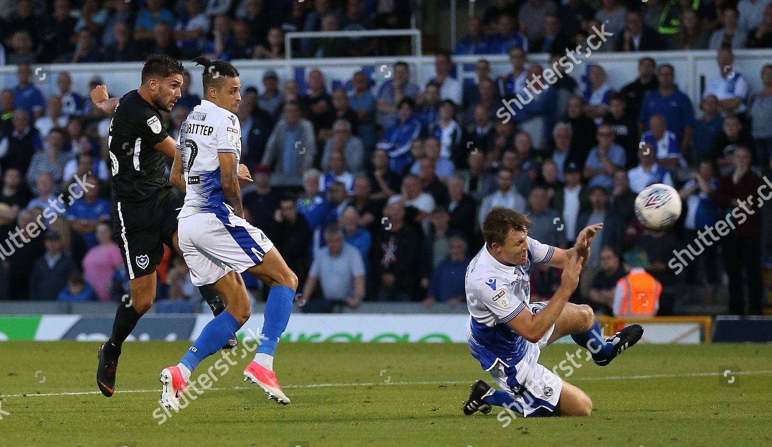 Gareth Evans Portsmouth Scores Opening Goal Editorial Stock Photo ...