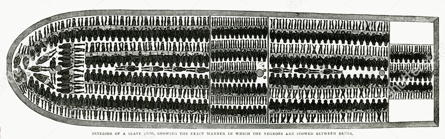 Interior Slave Ship Showing Exact Manner Which Editorial