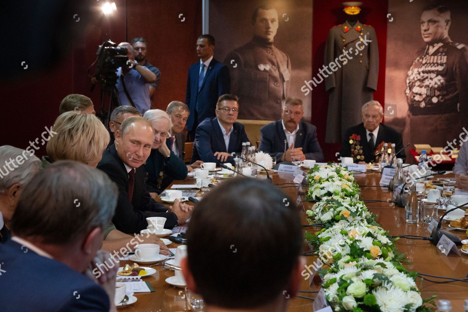 Russian President Vladimir Putin Attends Meeting Editorial Stock Photo ...