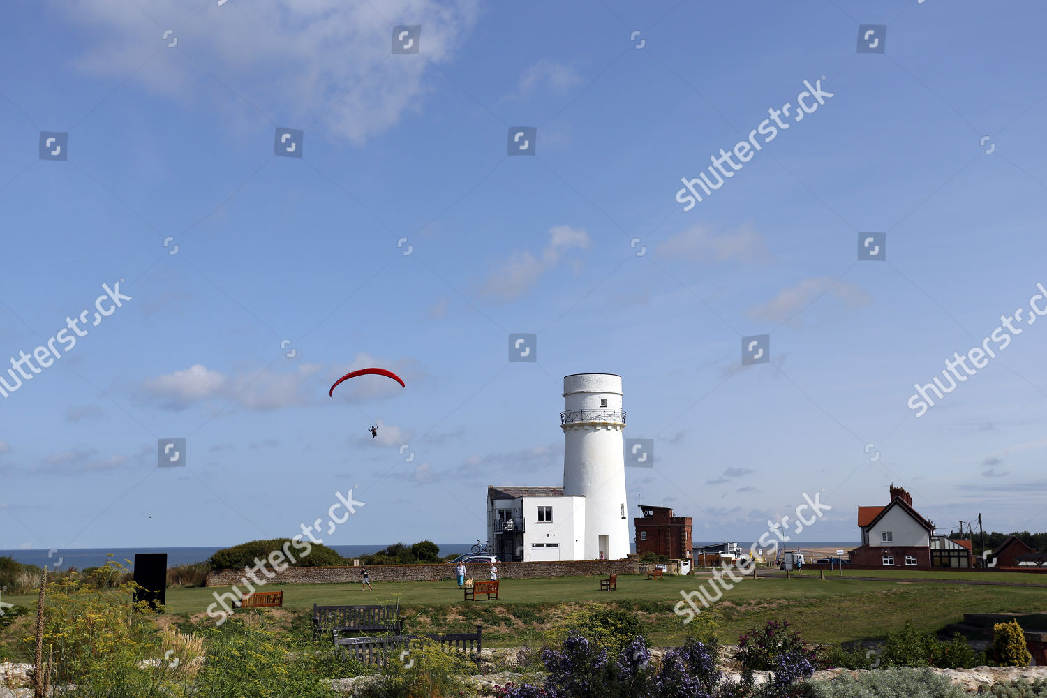 Paraglider Makes Most Warm Thermals Ahead Editorial Stock Photo Stock Image Shutterstock