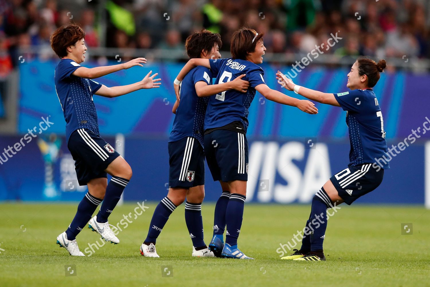 Japans Hinata Miyazawa 2ndr Celebrates Teammates Editorial Stock Photo ...