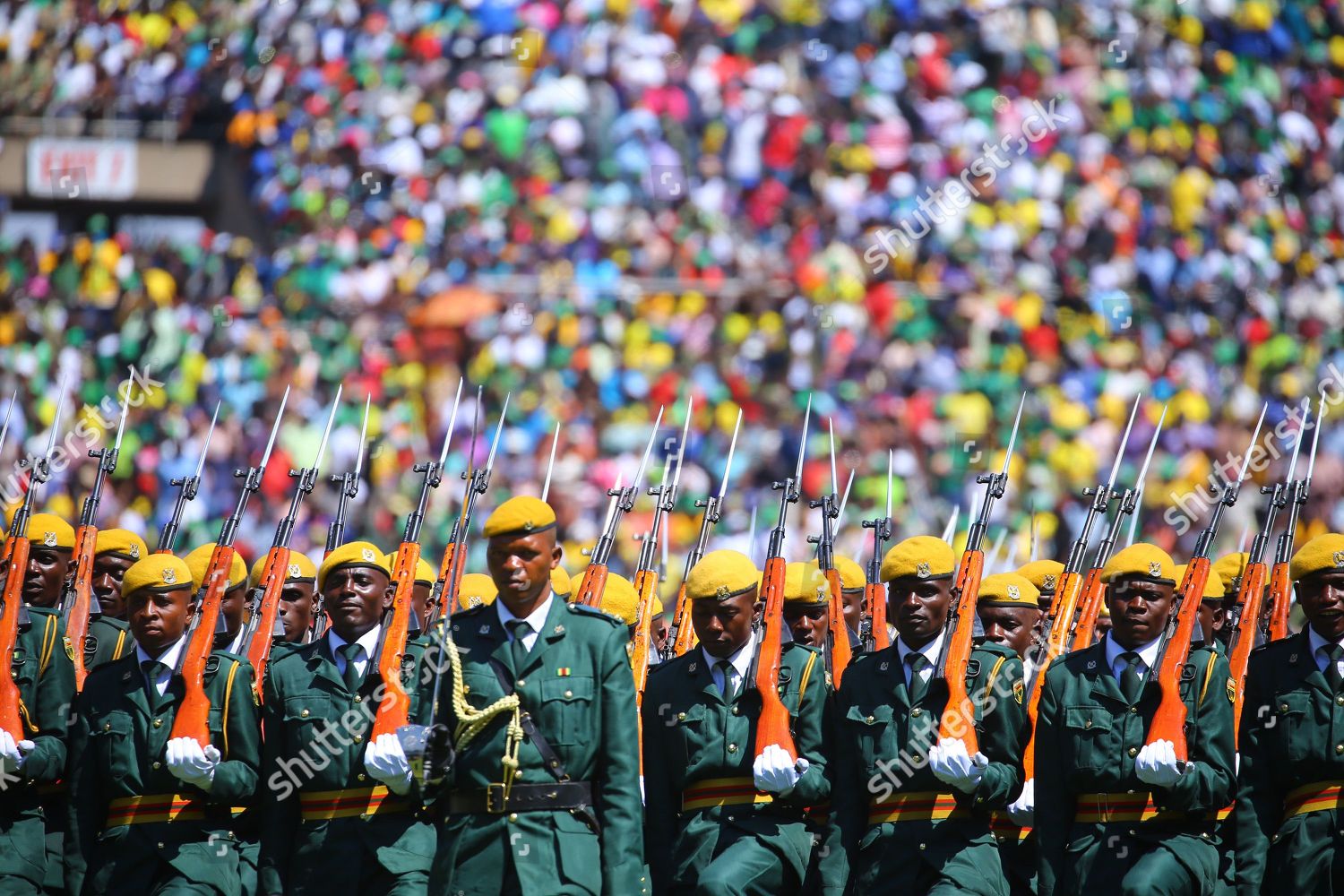 Members Defence Forces Zimbabwe Parade During Editorial Stock Photo
