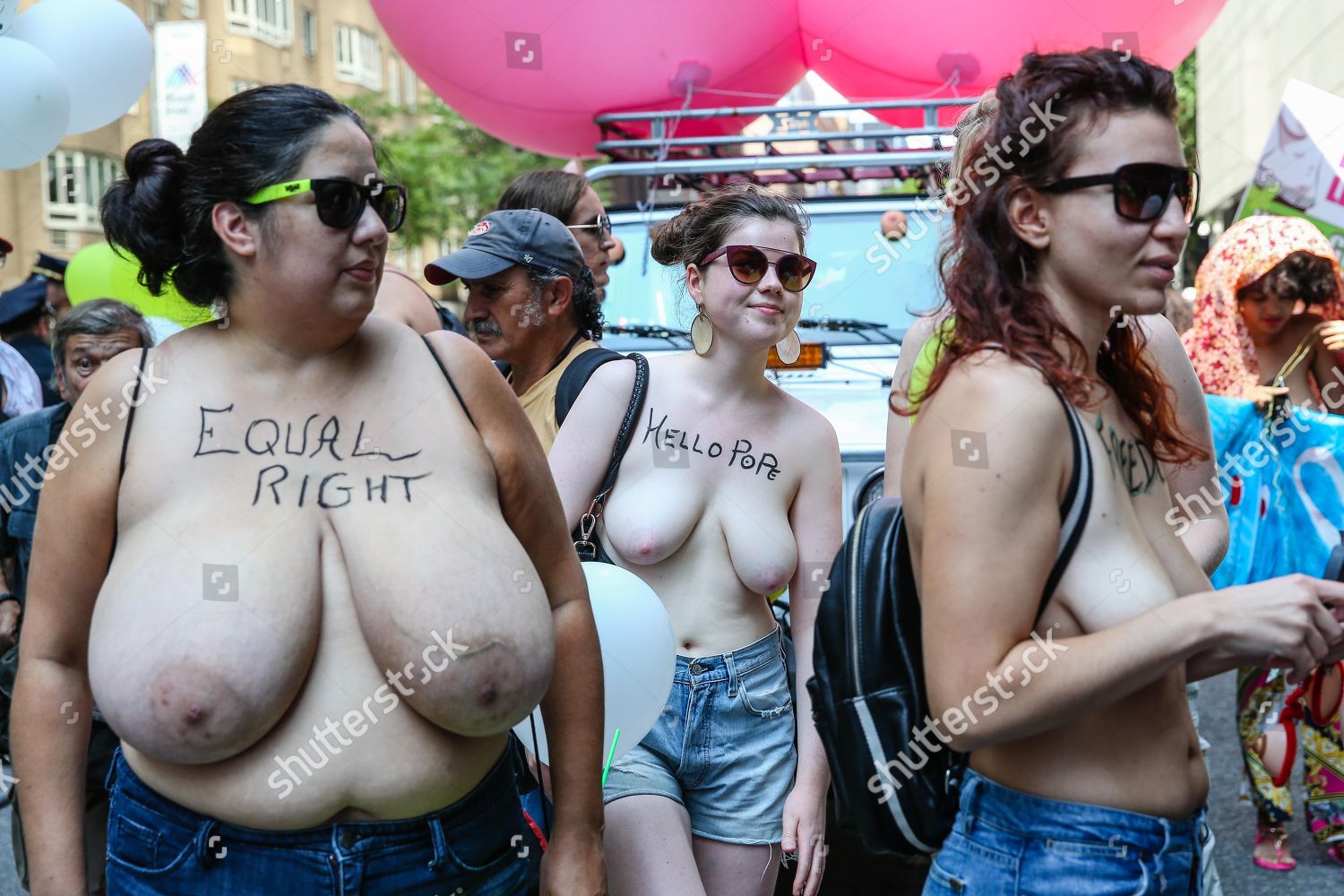 Rate ny boobs - 🧡 Topless activists parade through New York City Daily Mai...