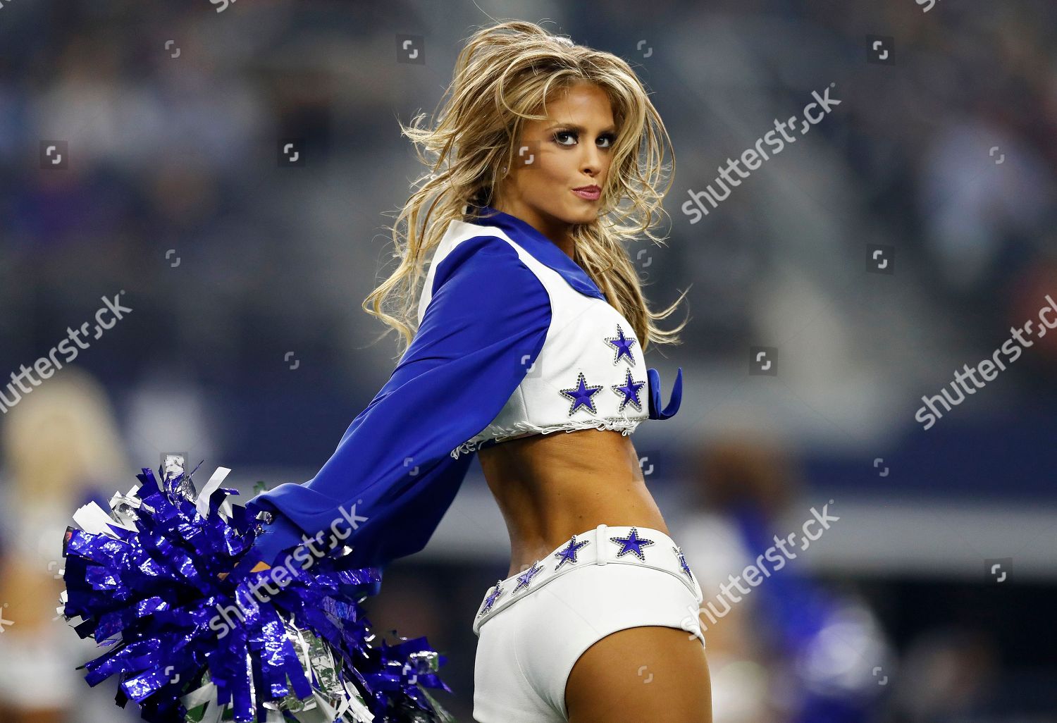 Dallas Cowboys Cheerleaders Dances During First Editorial Stock Photo -  Stock Image