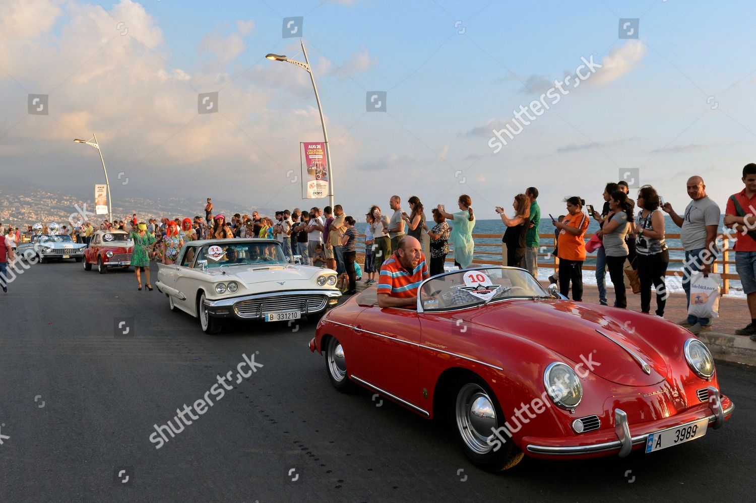 Classic Vintage Cars Parade During Classic Editorial Stock Photo