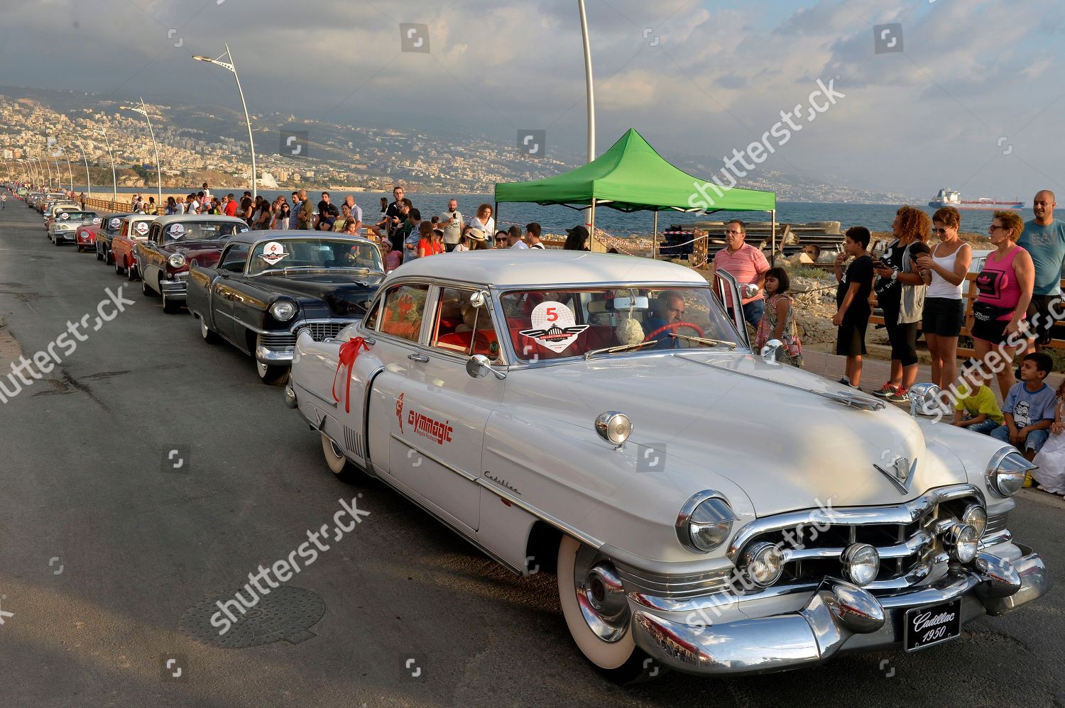 Classic Vintage Cars Parade During Classic Editorial Stock Photo